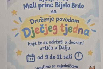 MEĐUVRTIĆKO DRUŽENJE POVODOM DJEČJEG TJEDNA U DJEČJEM VRTIĆU “MALI PRINC” DALJ